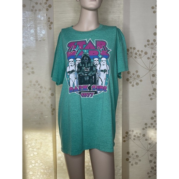 Star Wars Other - Star Wars Dark Side 1977 Graphic Green T Shirt Size Large